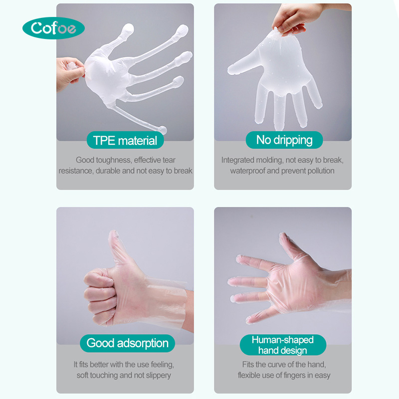 Nicht puderpuderfreie chirurgische TPE-Handschuhe